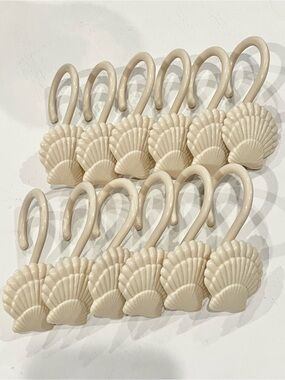 Sea Shell Deluxe Shower Curtain Hooks
